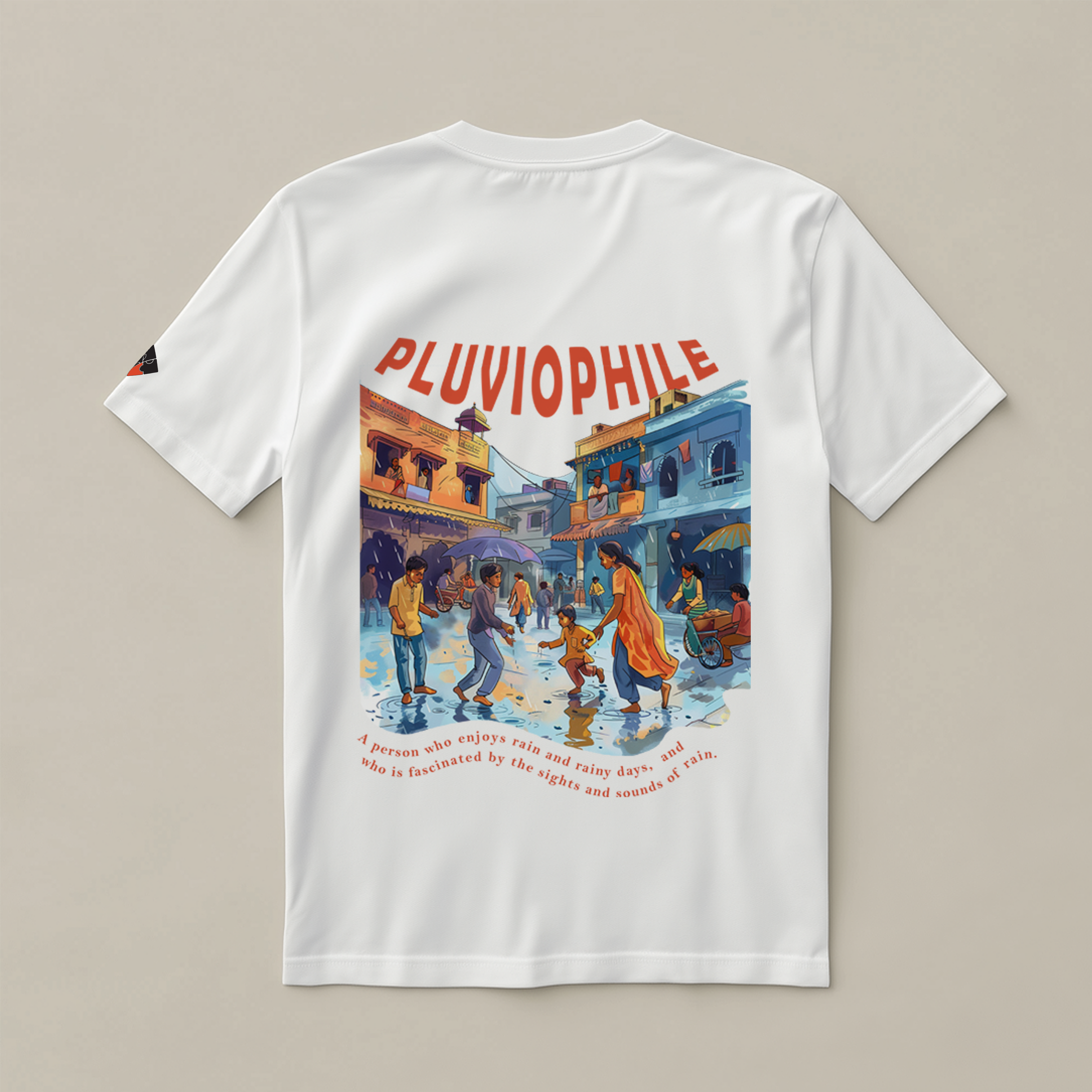 Pluviophile Short Sleeve White T-Shirt